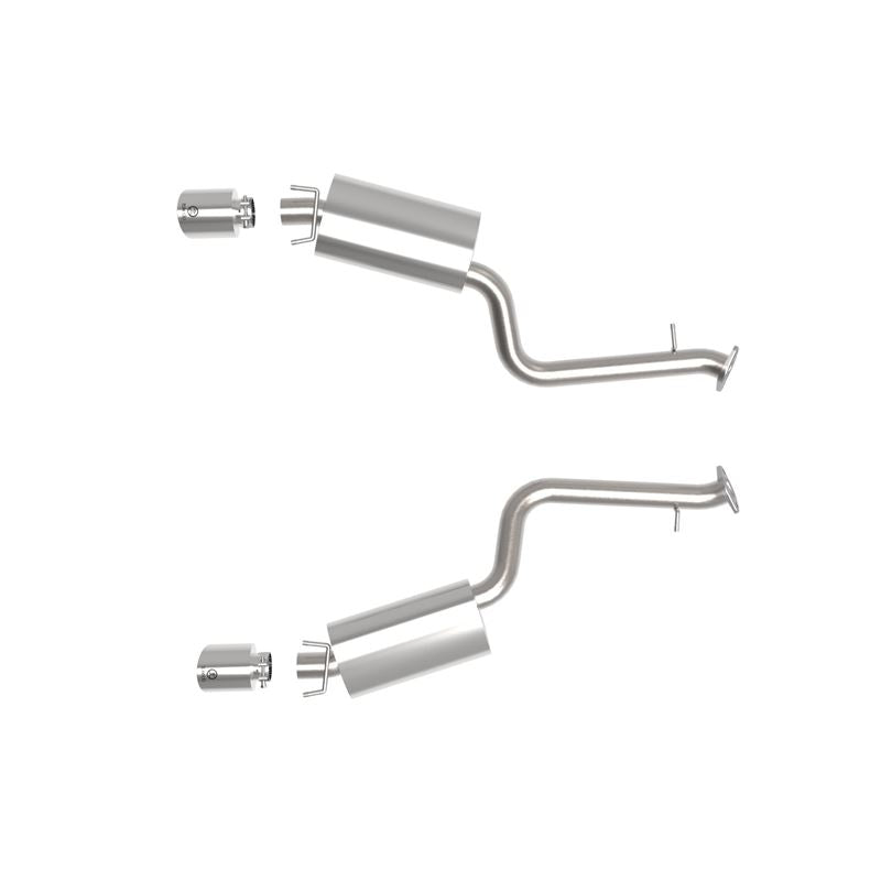 Takeda 2-1/2 IN 304 Stainless Steel Axle-Back Exhaust System w/ Polished Tip (49-36060-P)