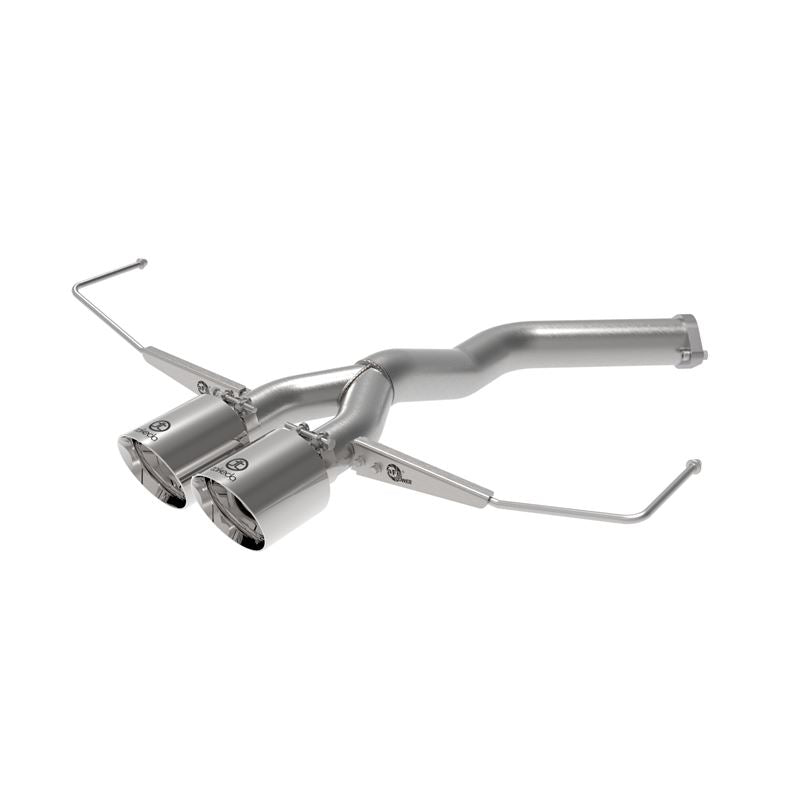 Takeda 3 IN to 2-1/2 IN 304 Stainless Steel Axle-Back Exhaust w/ Polished Tip (49-37012-P)