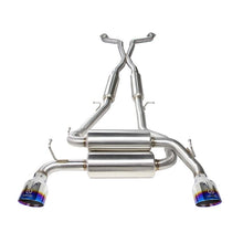 Load image into Gallery viewer, Takeda 2-1/2 IN 304 Stainless Steel Cat-Back Exhaust System w/ Blue Flame Tips (49-36103-L)