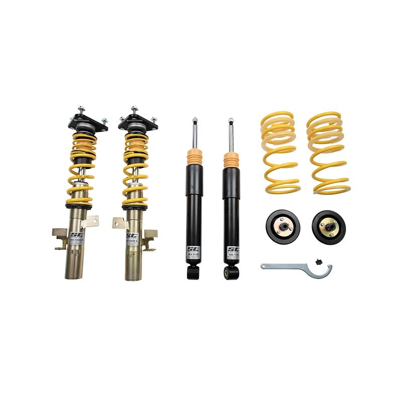 ST Suspension XTA Height, Rebound Adjustable Coilover Kit w/ Top Mounts for Ford Focus RS(18230867)