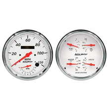 Load image into Gallery viewer, AutoMeter 5&quot; QUAD GA &amp; TACH/ SPEEDO COMBO, ARCTIC WHT (1352)