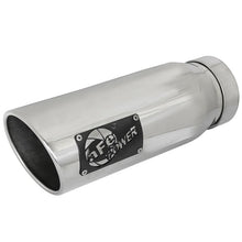 Load image into Gallery viewer, aFe MACH Force-Xp 304 Stainless Steel Clamp-on Exhaust Tip Polished Left Side Exit (49T40502-P12)