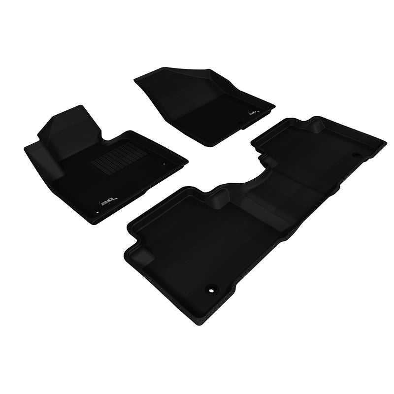 3D Maxpider KAGU Floor Mat, BLACK, 1ST ROW/2ND ROW (L1HY01701509)