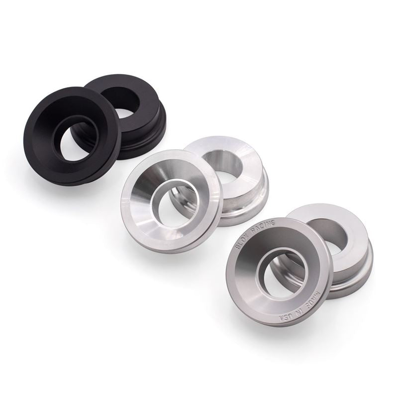 Blox Racing 2-Piece Billet Aluminum Solid Shifter Bushing B-Series Transmissions - Silver (BXAC-00322-SI)