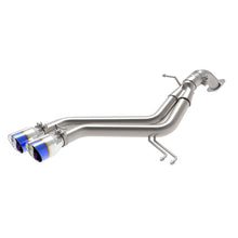 Load image into Gallery viewer, Takeda 3 IN to 2-1/2 IN 304 Stainless Steel Axle-Back Exhaust w/ Blue Flame Tip for 2013-2017 Hyundai Veloster(49-37019-L)