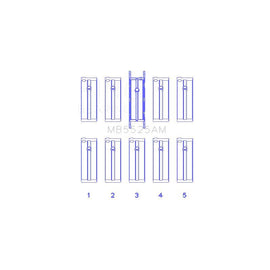 King Engine Bearings Main Bearing Set for 1981-1985 Mercury Lynx (MB5525AM)