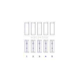 King Engine Bearings Main Bearing Set for 1995-1998 Nissan 200SX (MB5243AM0.25)