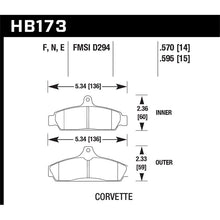 Load image into Gallery viewer, Hawk Performance Blue 9012 Brake Pads (HB173E.595)