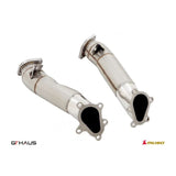 GTHaus Down Pipe cat elimination (90mm piping) with Heat Shield for 2009-2020 Nissan GT-R(NI0103005)