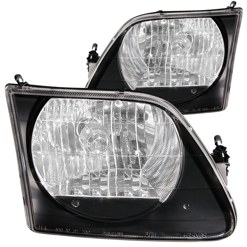 ANZO USA 1997.5-2003 Ford F-150 Crystal Headlights Black G2 (111083)