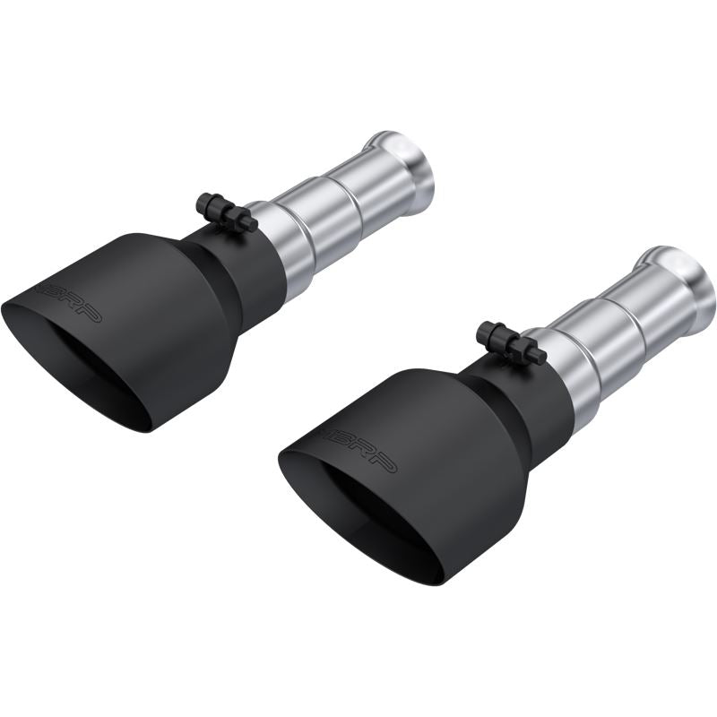 MBRP Exhaust 5in. OD Dual Wall Angle Cut Black Exhaust Tips, Sold in Pairs (T5200BLK)