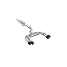 Load image into Gallery viewer, MBRP Exhaust 3in. Cat-Back, 2.5in. Quad Split Rear Exit, T304, CF Tips (S46193CF)