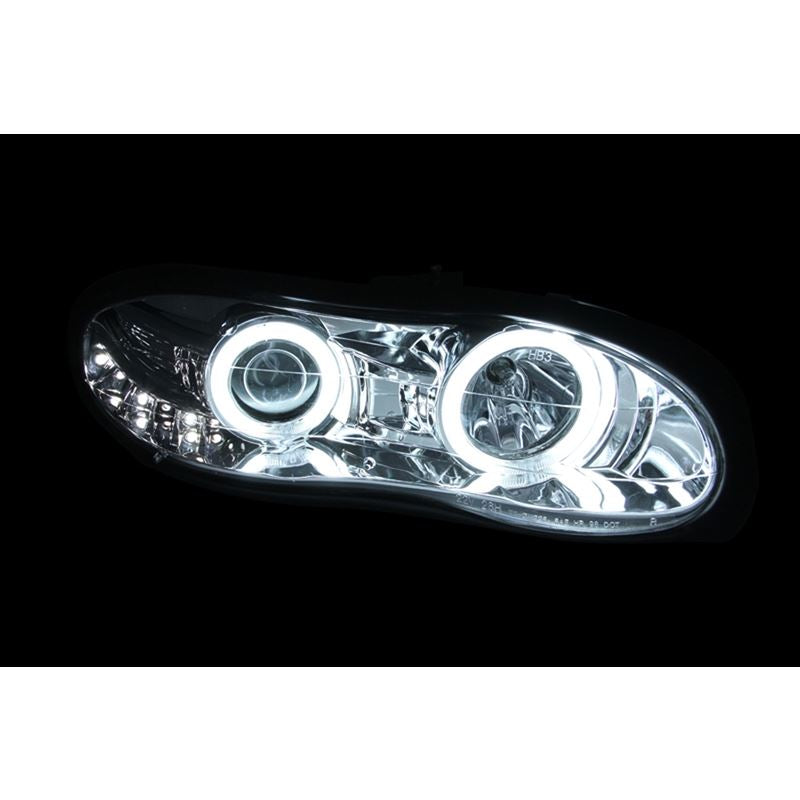 ANZO USA 1998-2002 Chevrolet Camaro Projector Headlights w/ Halo Chrome (121159)