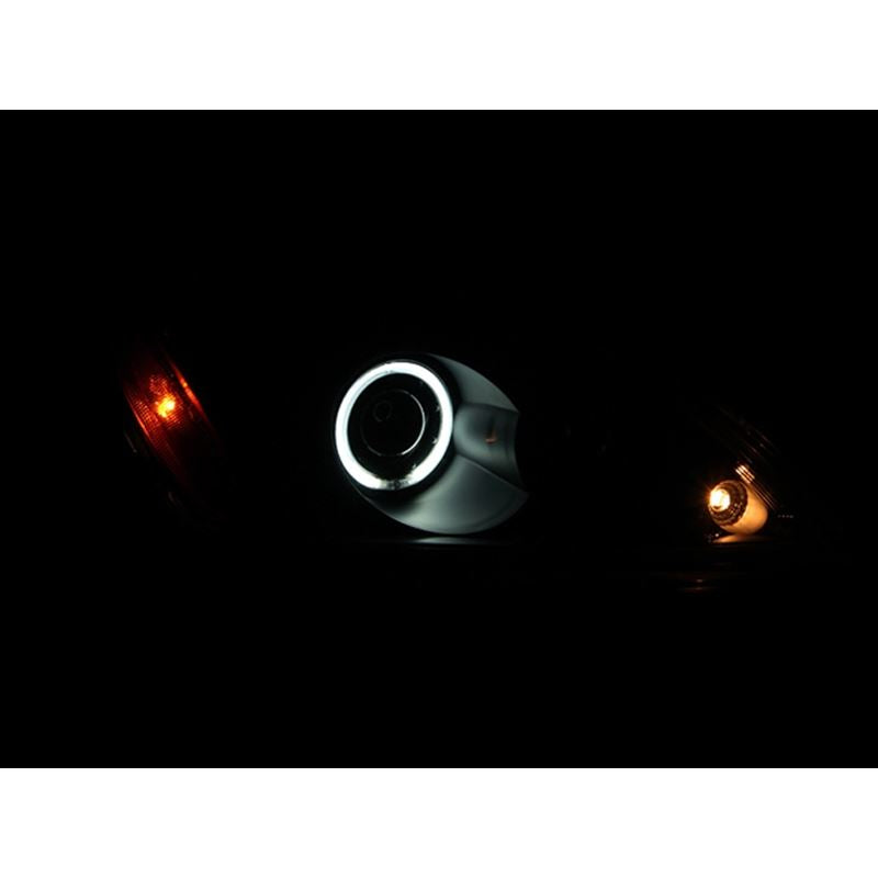 ANZO USA 2004-2007 Mitsubishi Lancer Projector Headlights w/ Halo Black (CCFL) (121102)