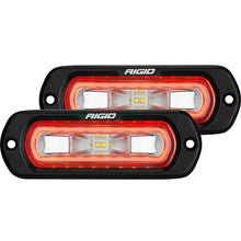 Load image into Gallery viewer, Rigid Industries SR-L Series Flush Mount LED Spreader Pair w/ Red Halo - Universal (53222)