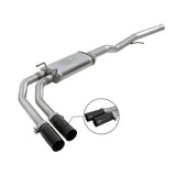 aFe Rebel Series 3 IN to 2-1/2 IN 409 Stainless Steel Cat-Back Exhaust w/ Black Tip (49-44098-B)