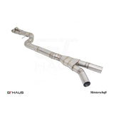 GTHAUS Full Cat-back LX pipes (Single 90mm piping) Titanium for 2014-2015 BMW M3(BM3204005)