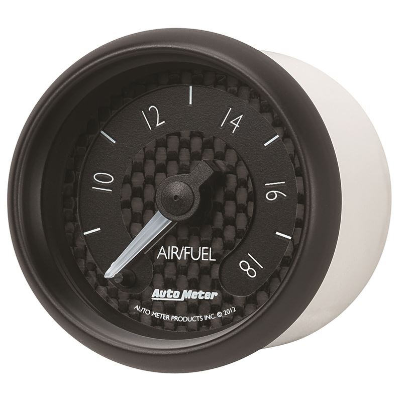 AutoMeter GT Series 52mm Full Sweep Electronic 8:1-18:1 AFR Wideband Air/Fuel Ratio Analog (8070)