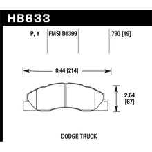 Load image into Gallery viewer, Hawk Performance LTS Brake Pads (HB633Y.790)