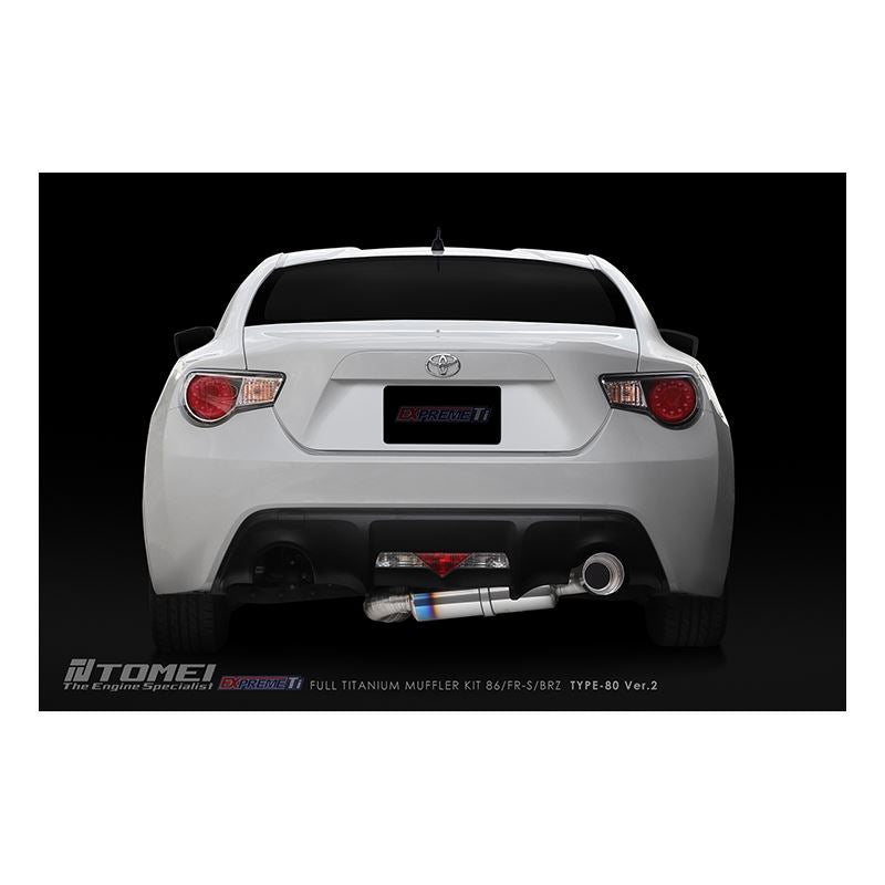 TOMEI FULL TITANIUM MUFFLER KIT EXPREM Ti GR86/BRZ TYPE-80 Ver.2 (TB6090-SB05A)