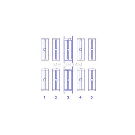 King Engine Bearings Main Bearing Set for 1955-1962 Ford Country Sedan (MB 583AM 010)