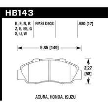 Load image into Gallery viewer, Hawk Performance HT-10 Brake Pads (HB143S.680)
