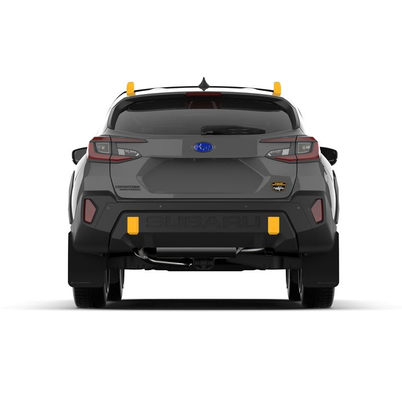 Rally Armor Black Mud Flap/Grey Logo for 2024 Crosstrek Wilderness (MF116-UR-BLK-GRY)