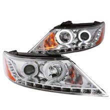 Load image into Gallery viewer, ANZO USA 2011-2013 Kia Sorento Projector Headlights w/ Halo Chrome (CCFL) (111249)