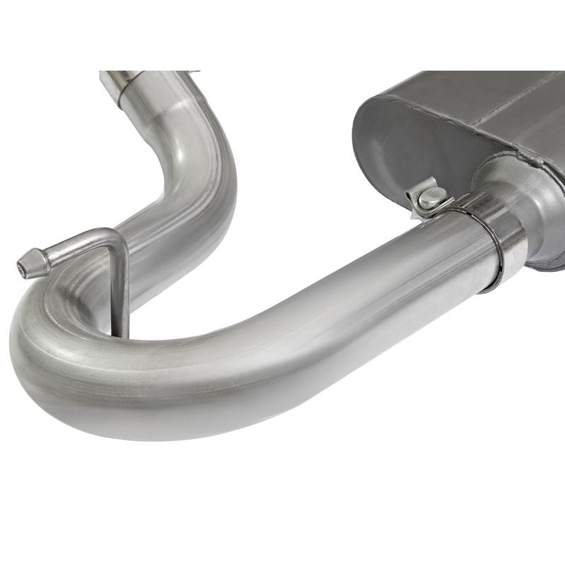 aFe Scorpion 2-1/2 IN Aluminized Steel Cat-Back Exhaust System w/ Polished Tip (49-08044-1P)