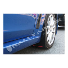 Load image into Gallery viewer, Rally Armor Black Mud Flap/Red Logo for 2008-2015 Mitsubishi Lancer (MF10-UR-BLK/RD)