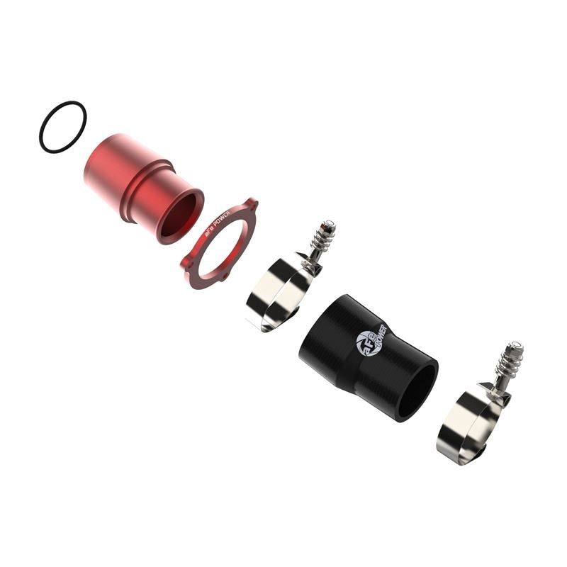 aFe BladeRunner Turbo Muffler Delete for OE Charge Pipe Red for 2015-2020 Audi A3 Quattro(46-20416-R)