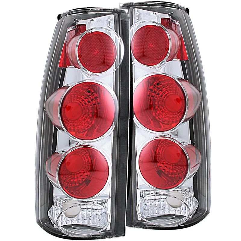 ANZO USA 1999-2000 Cadillac Escalade Taillights Chrome 3D Style (211017)