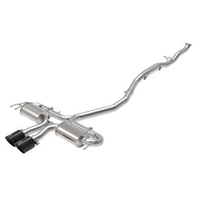 Load image into Gallery viewer, Takeda 3 IN 304 Stainless Steel Cat-Back Exhaust System w/ Black Tips (49-36624-B)