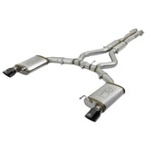 aFe MACH Force-Xp 304 Stainless Steel Cat-Back Exhaust w/ Resonator Black Tip (49-33087-B)