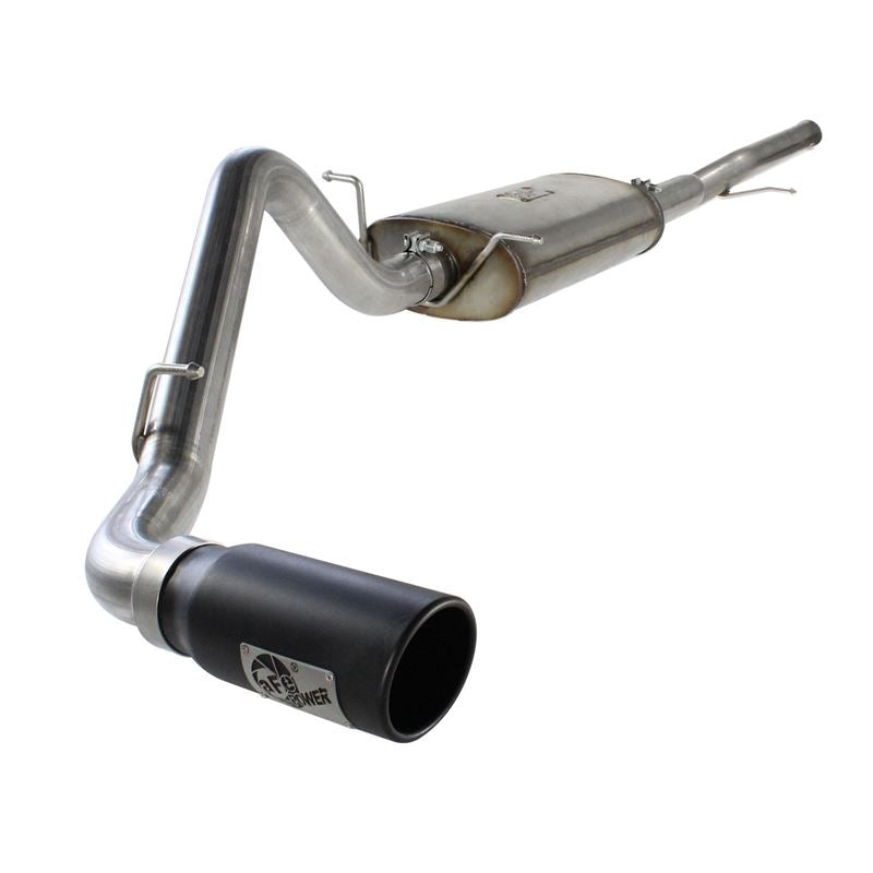 aFe MACH Force-Xp 3 IN 409 Stainless Steel Cat-Back Exhaust System w/Black Tip (49-44038-B)