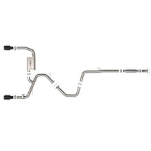 Load image into Gallery viewer, Takeda 3 IN 304 Stainless Steel Cat-Back Exhaust w/ Black Tips (49-37028-B)