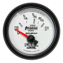 Load image into Gallery viewer, AutoMeter Phantom II Gauge Fuel Level 2 1/16in 16e To 158f Elec Phantom II (7518)