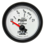 AutoMeter Phantom II Gauge Fuel Level 2 1/16in 16e To 158f Elec Phantom II (7518)