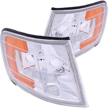 Load image into Gallery viewer, ANZO USA Corner Lights 1994-1997 Honda Accord Euro Corner Lights Chrome w/ Amber Reflector (521028)