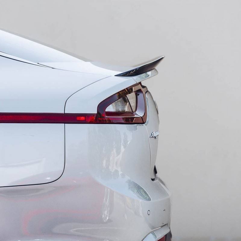 Ark Performance Style B Carbon Fiber Rear Lip Spoiler for 2019-2021 Kia Stinger(CF08-LIPSB)