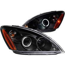 Load image into Gallery viewer, ANZO USA 2004-2007 Mitsubishi Lancer Projector Headlights w/ Halo Black (CCFL) (121102)