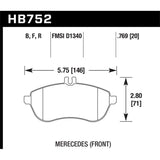 Hawk Performance HPS 5.0 Brake Pads (HB752B.769)