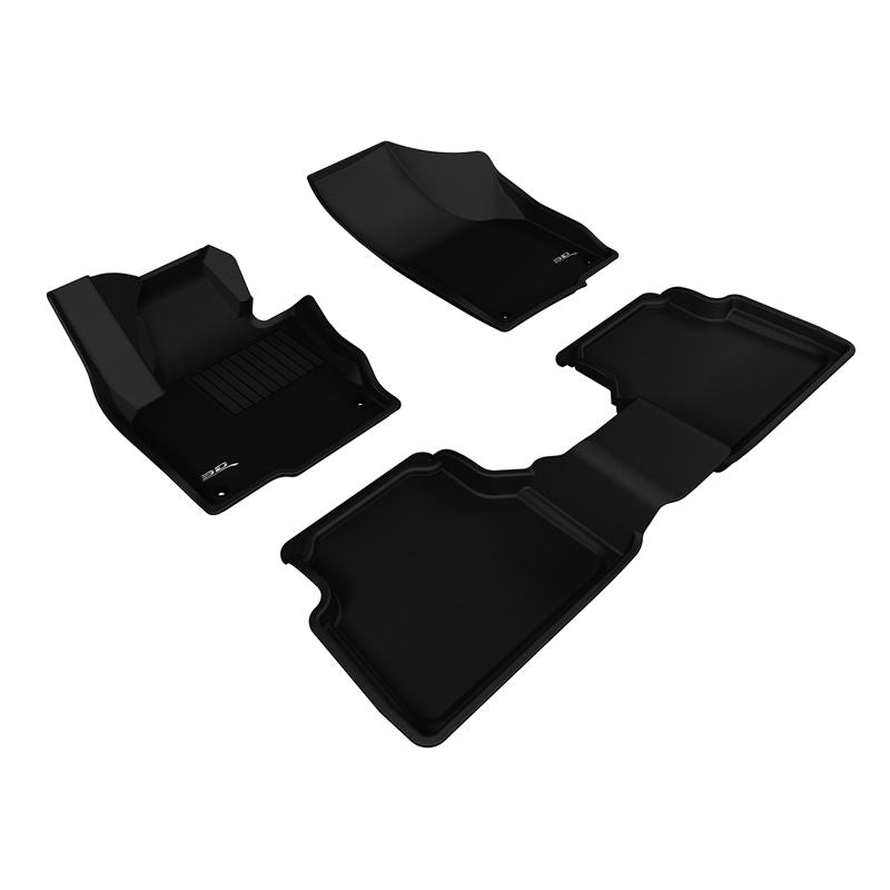 3D Maxpider KAGU Floor Mat, BLACK, 1ST ROW/2ND ROW (L1VW02101509)