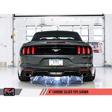 Load image into Gallery viewer, AWE Touring Edition Axle-back Exhaust for S550 Mustang EcoBoost - Chrome Silver Tips (3015-32086)