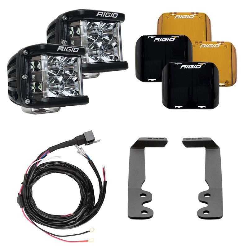 Rigid Industries 2022+ Toyota Tundra A-Pillar Lighting Kit (Fits 360-Series, D-SS Series) (46808)