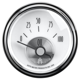 AutoMeter Prestige Series Pearl 2-1/16in 100PSI Electronic Oil Pressure Gauge (2026)