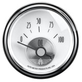 AutoMeter Prestige Series Pearl 2-1/16in 100PSI Electronic Oil Pressure Gauge (2026)