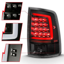 Load image into Gallery viewer, ANZO USA Tail Light Assembly, LED, Clear Lens, Black Housing, w/Plank Style Design, Pair, (311318)