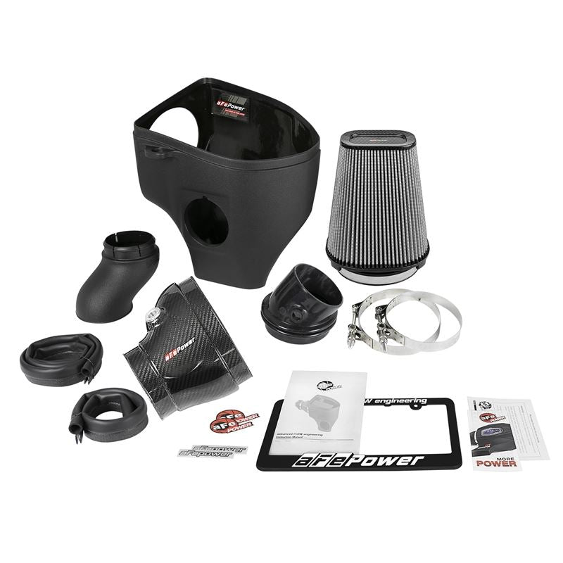 aFe Track Series Stage-2 Carbon Fiber Intake System w/ Pro DRY S Media (57-10001D)