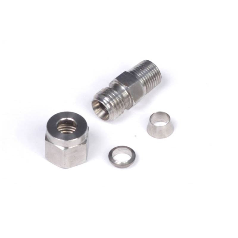 Haltech 1/4" Stainless Compression Fitting Kit - 1/8" NPT Thread (HT-010813)